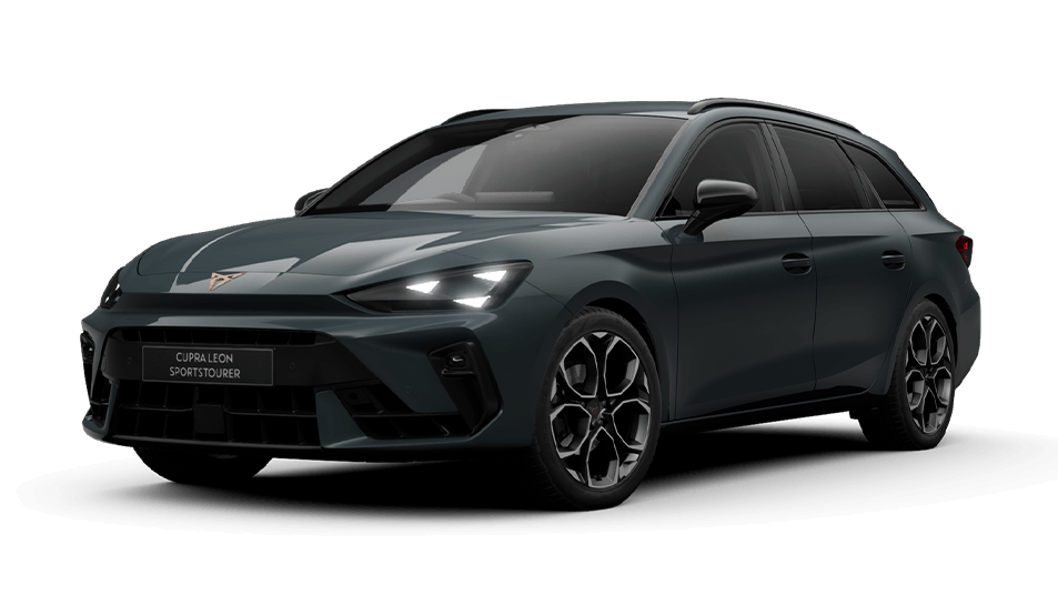 Shot of the CUPRA Leon Estate VZ showcasing its exterior design.
