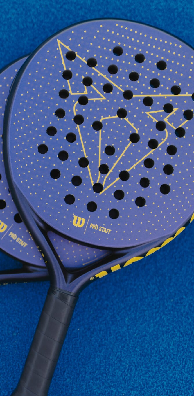 A CUPRA padel racket that represents the partnership between CUPRA and the World Padel Tour.