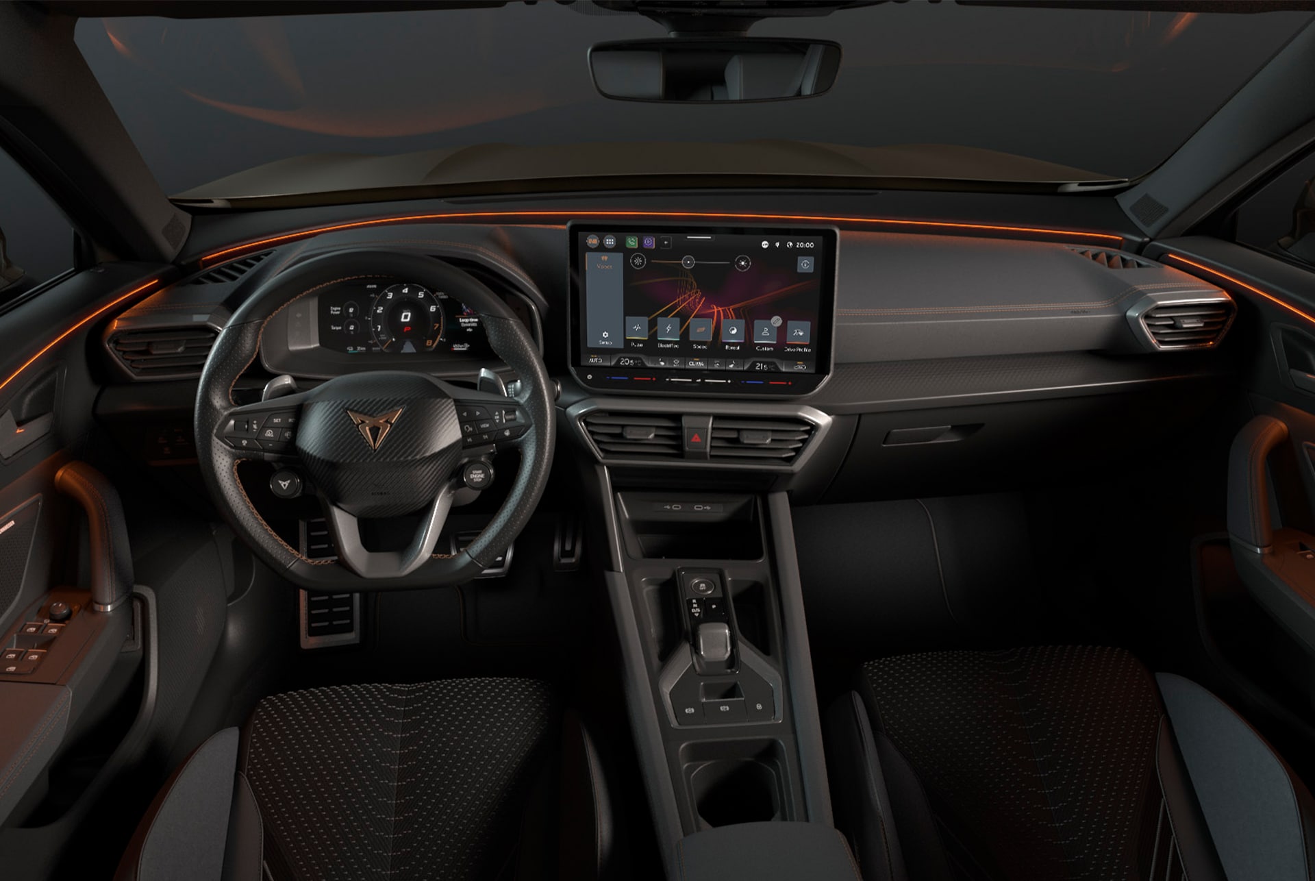 New CUPRA Formentor 2025 Edge equipment upgrade technology, ambient lighting and infotainment system. Keyless advanced, anti-theft system and a rear view camera.