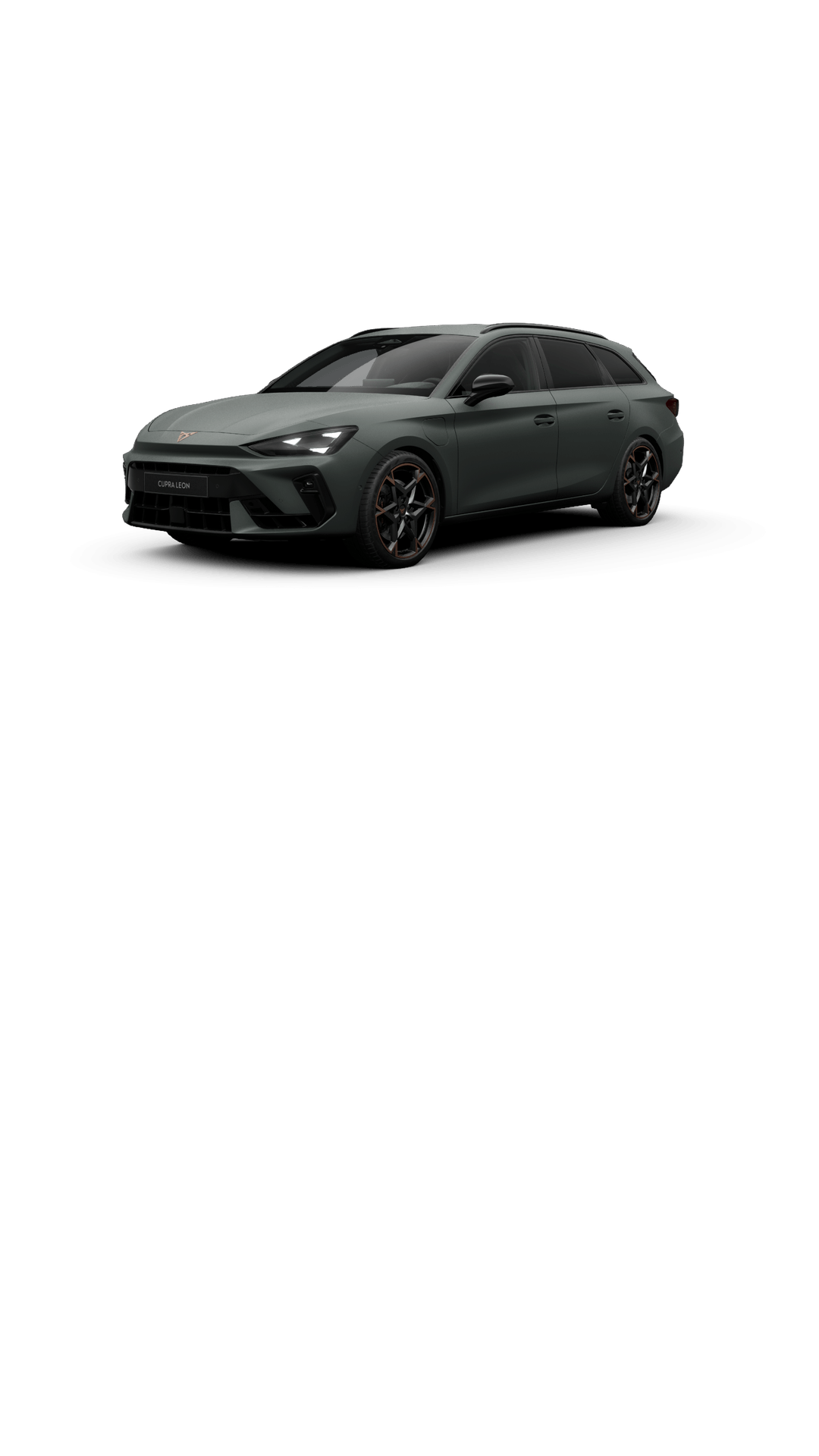 CUPRA - LEON SPORTSTOURER - Enceladus Grau - 19” Leichtmetallfelgen "Polar Black/Copper" glanzgedreht