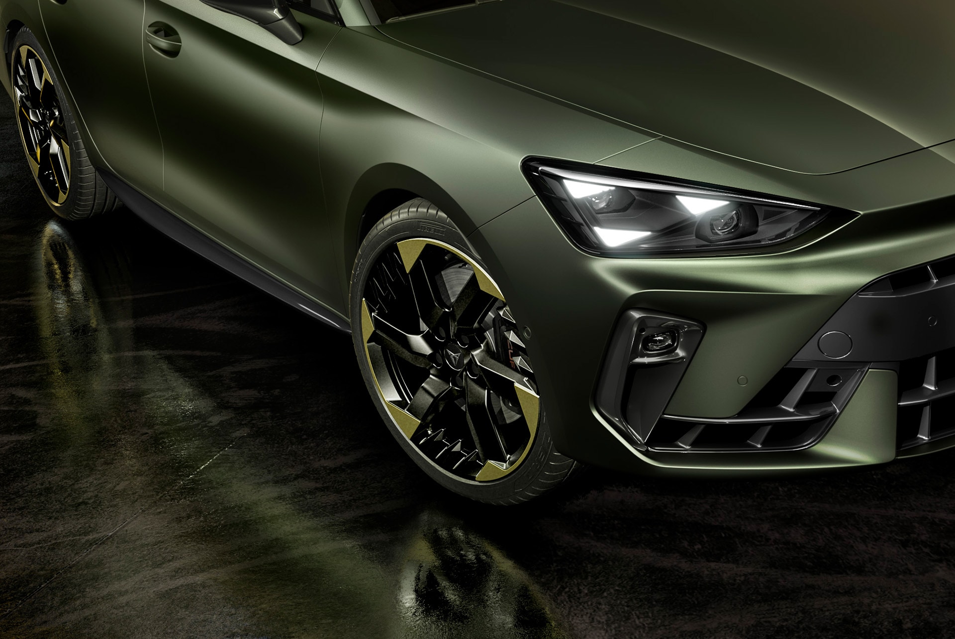 Close-up of the 19-inch alloy wheel in sulphur included in the new tribe edition.