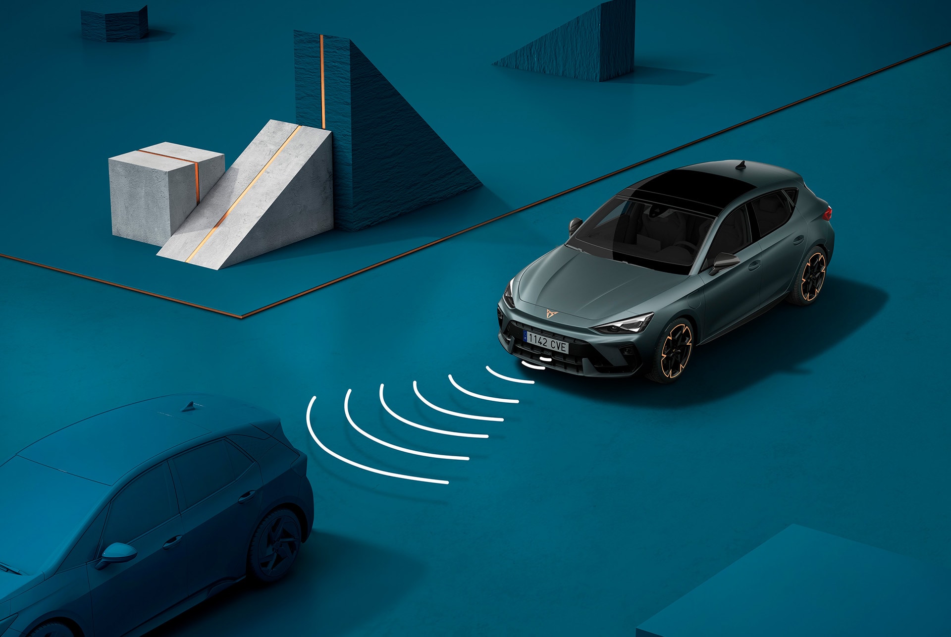 how to use cupra leon sportstourer and adaptive cruise control system, visual demo