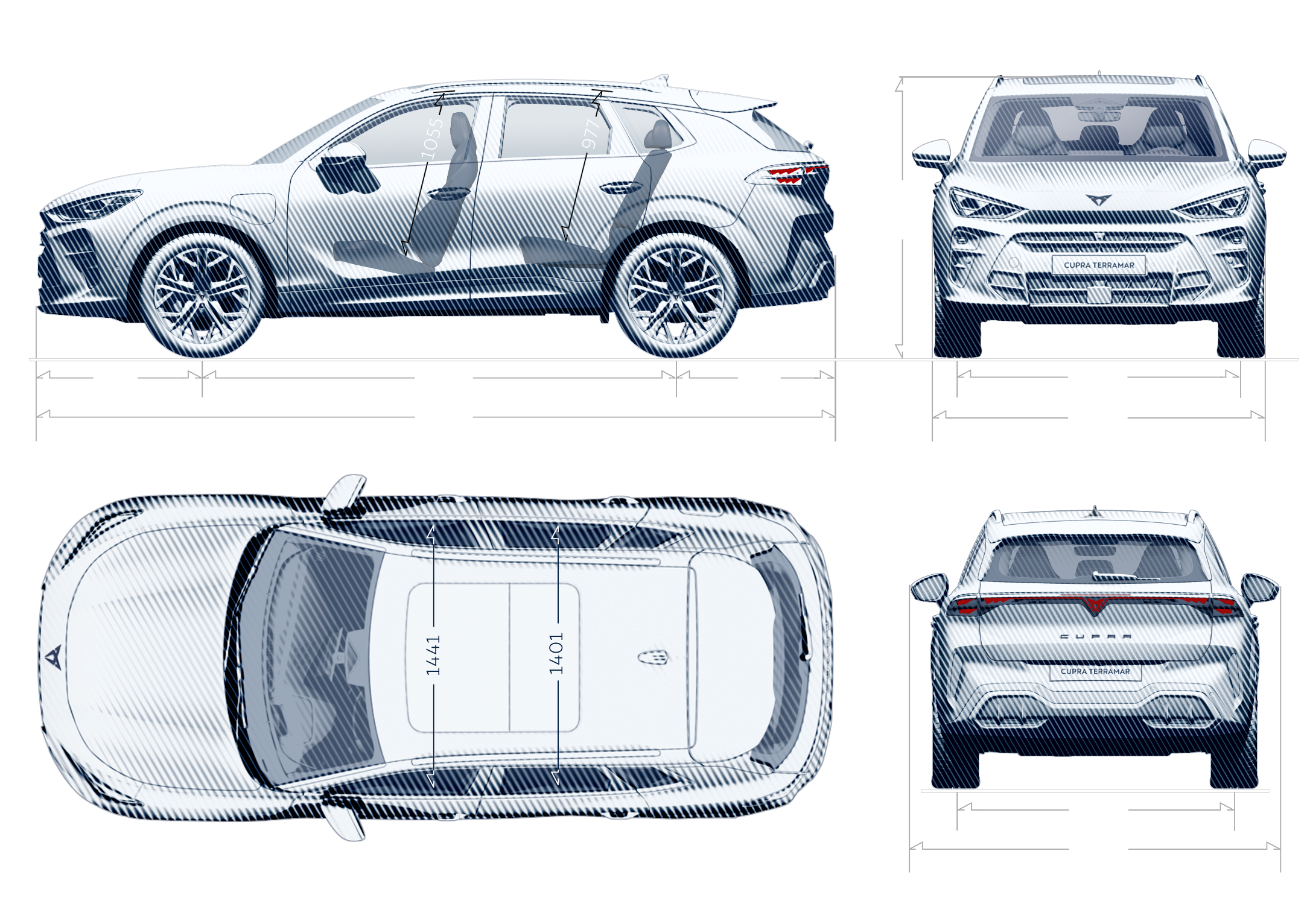 CUPRA Terramar Abmessungen