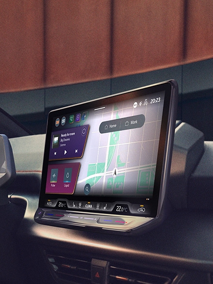 cupra born 12.9  infotainment-screen