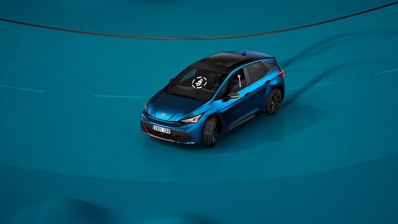 cupra-born-aurora-blue-colour-with-pre-crash-feature