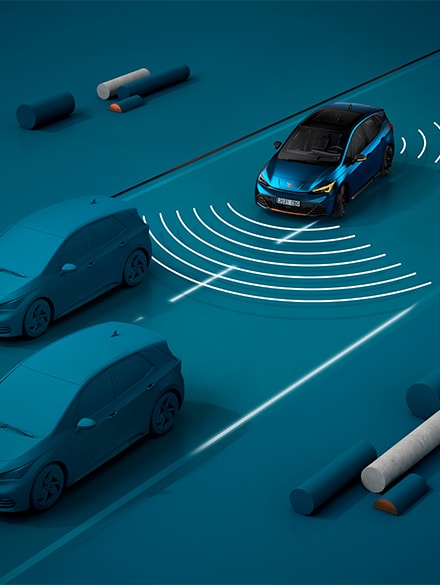 cupra-born-aurora-blue-colour-with-travel-assist-feature